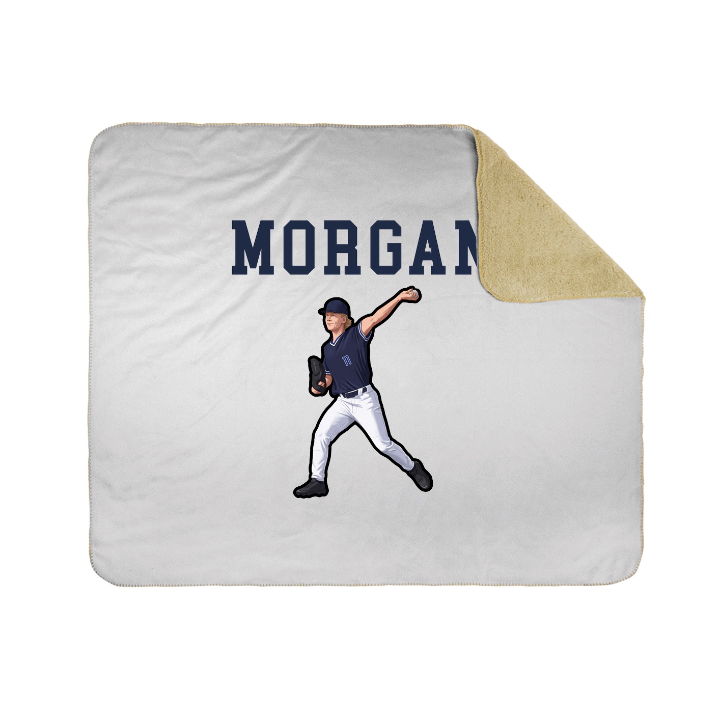 Throw Blanket — Shirsey in White