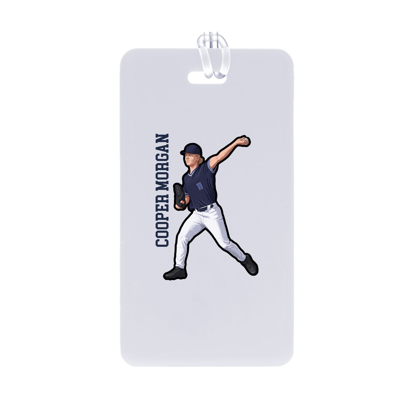 Bag Tag — Name Vertical in Classic