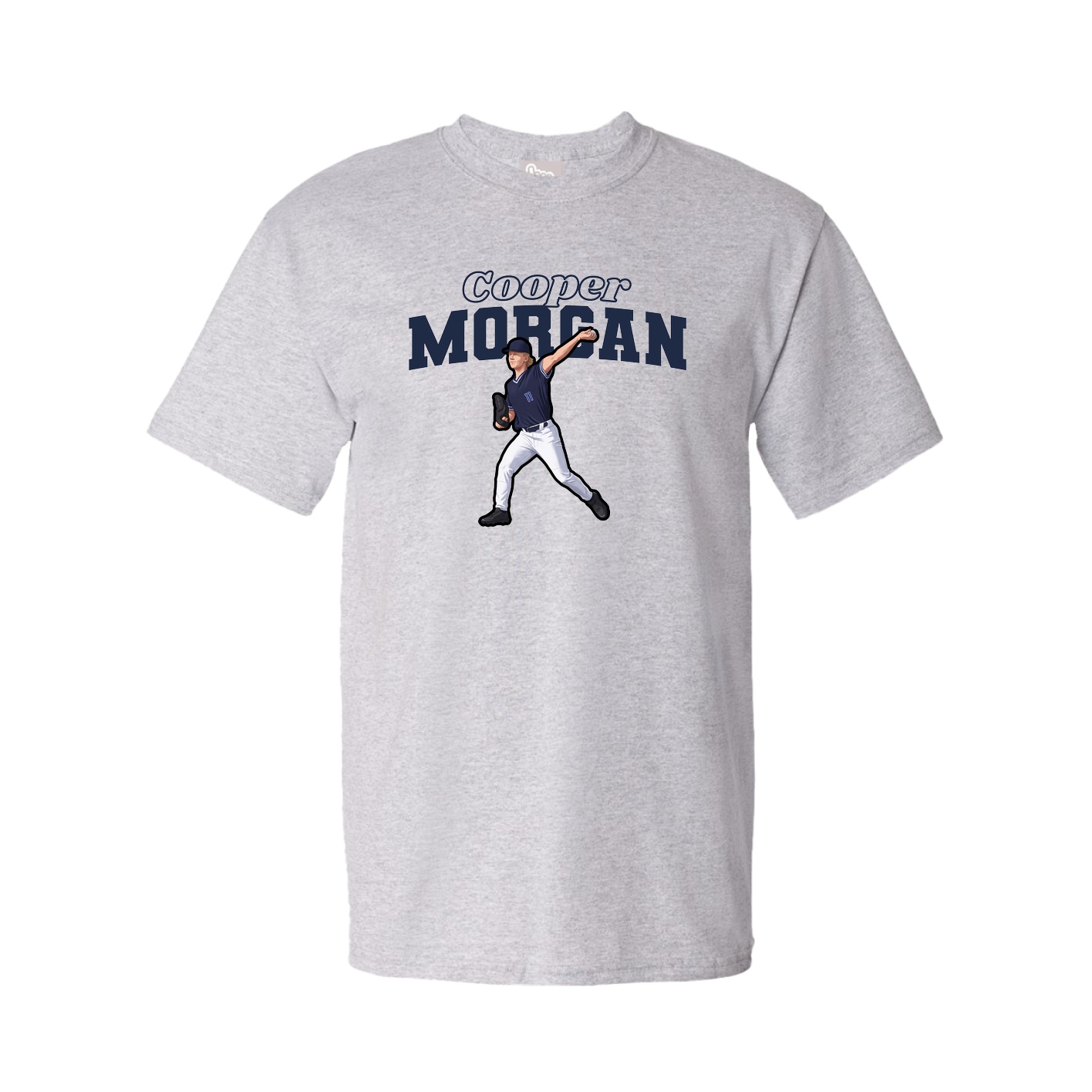 Tee — Name Arch in Grey