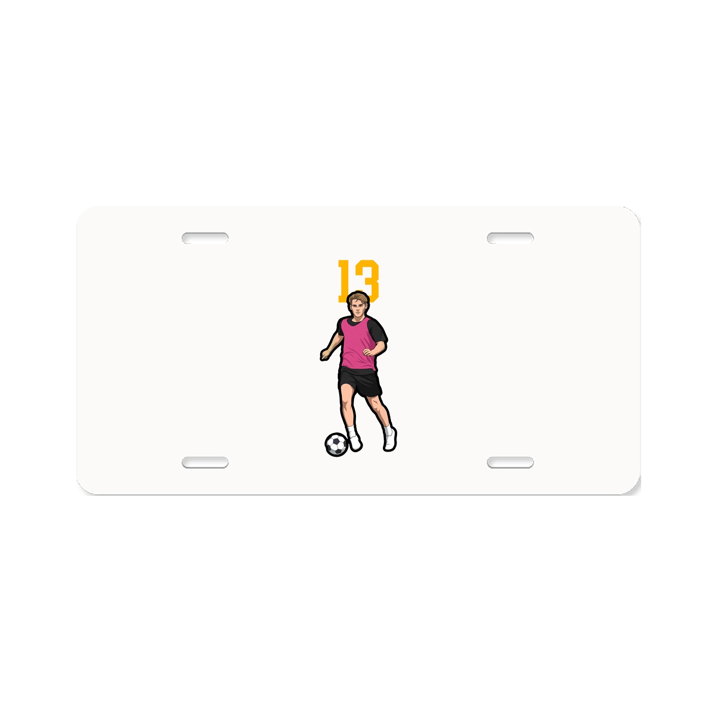 License Plate — Number Top in Classic
