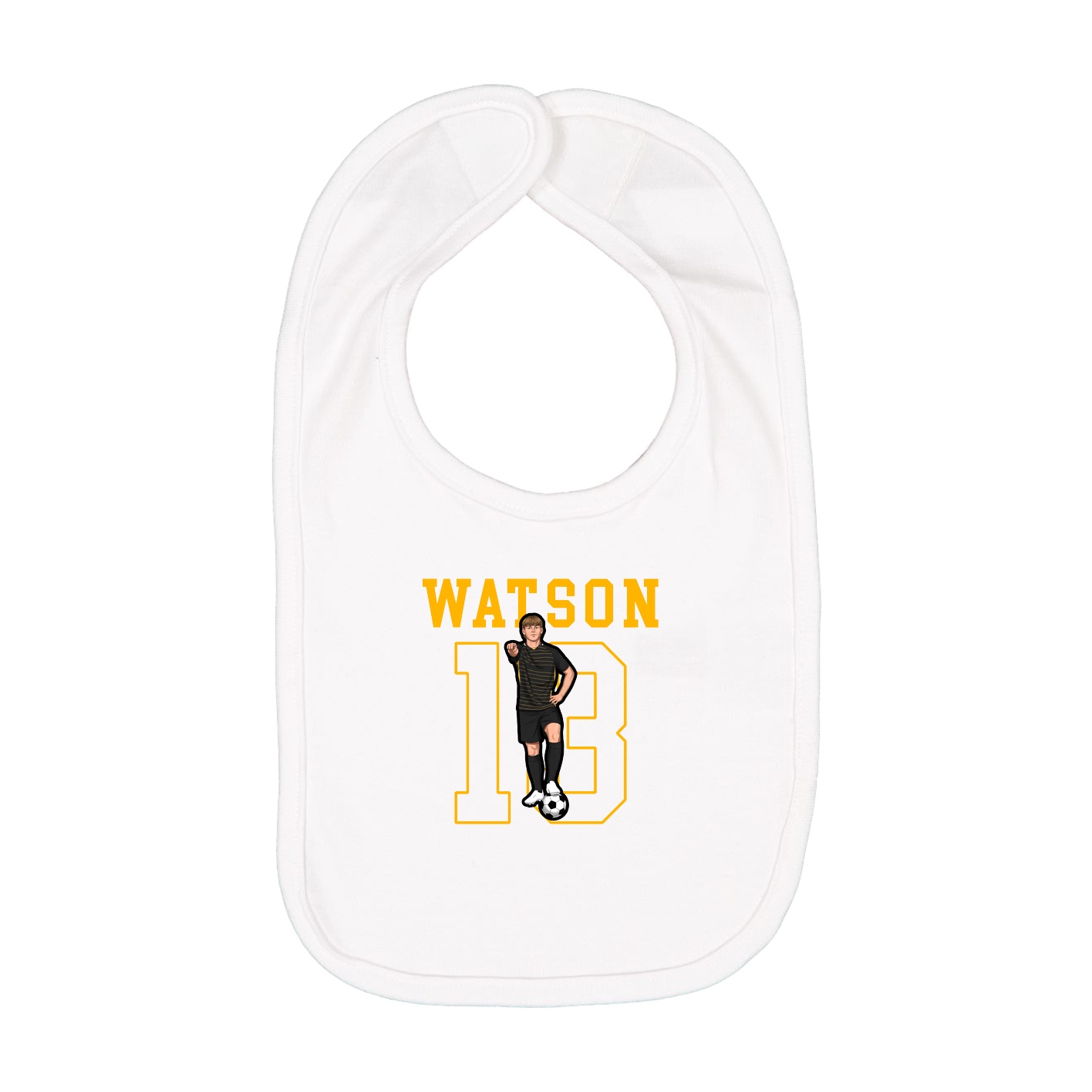 Infant Bib — Shirsey in White
