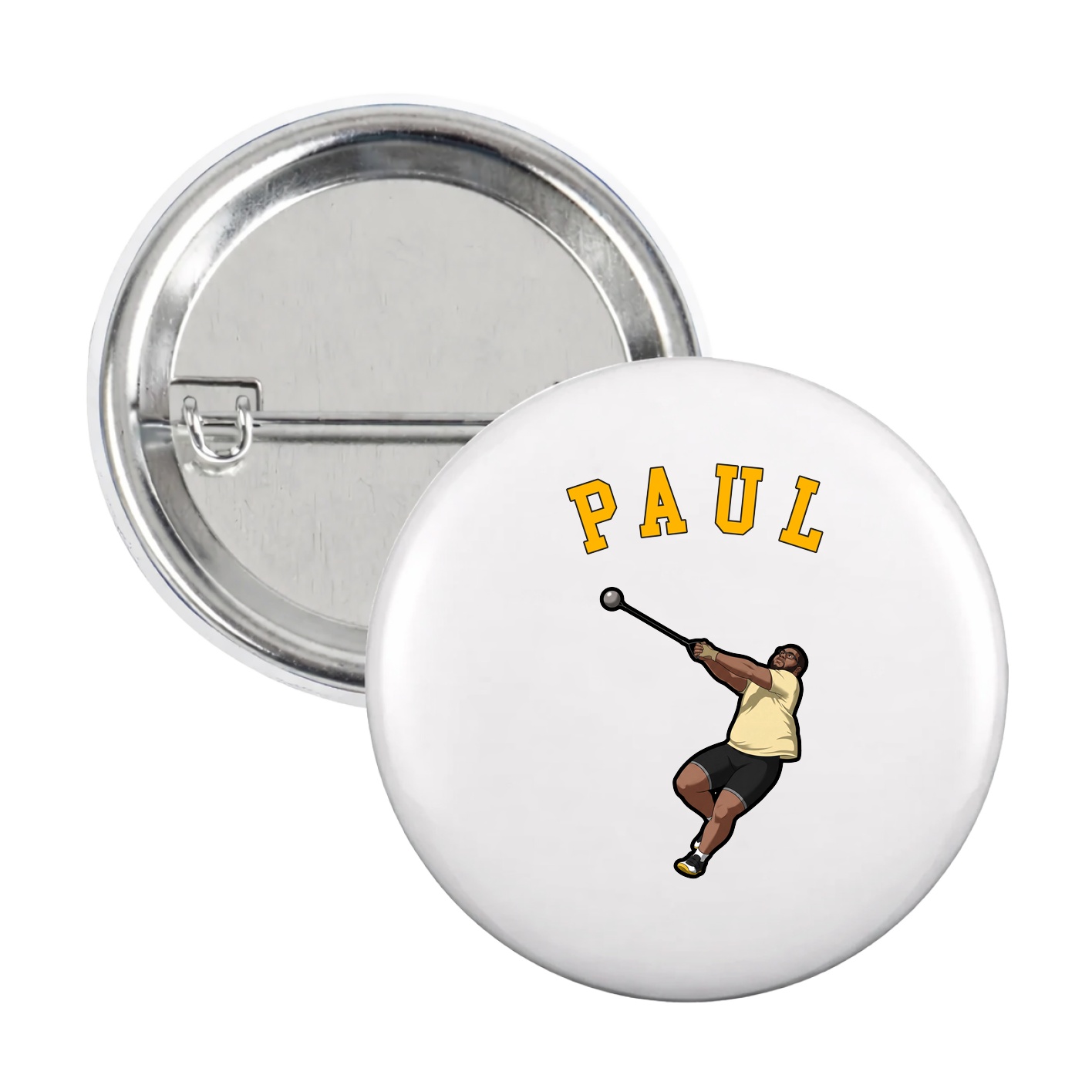 Game Day Button — Shirsey Arch in White