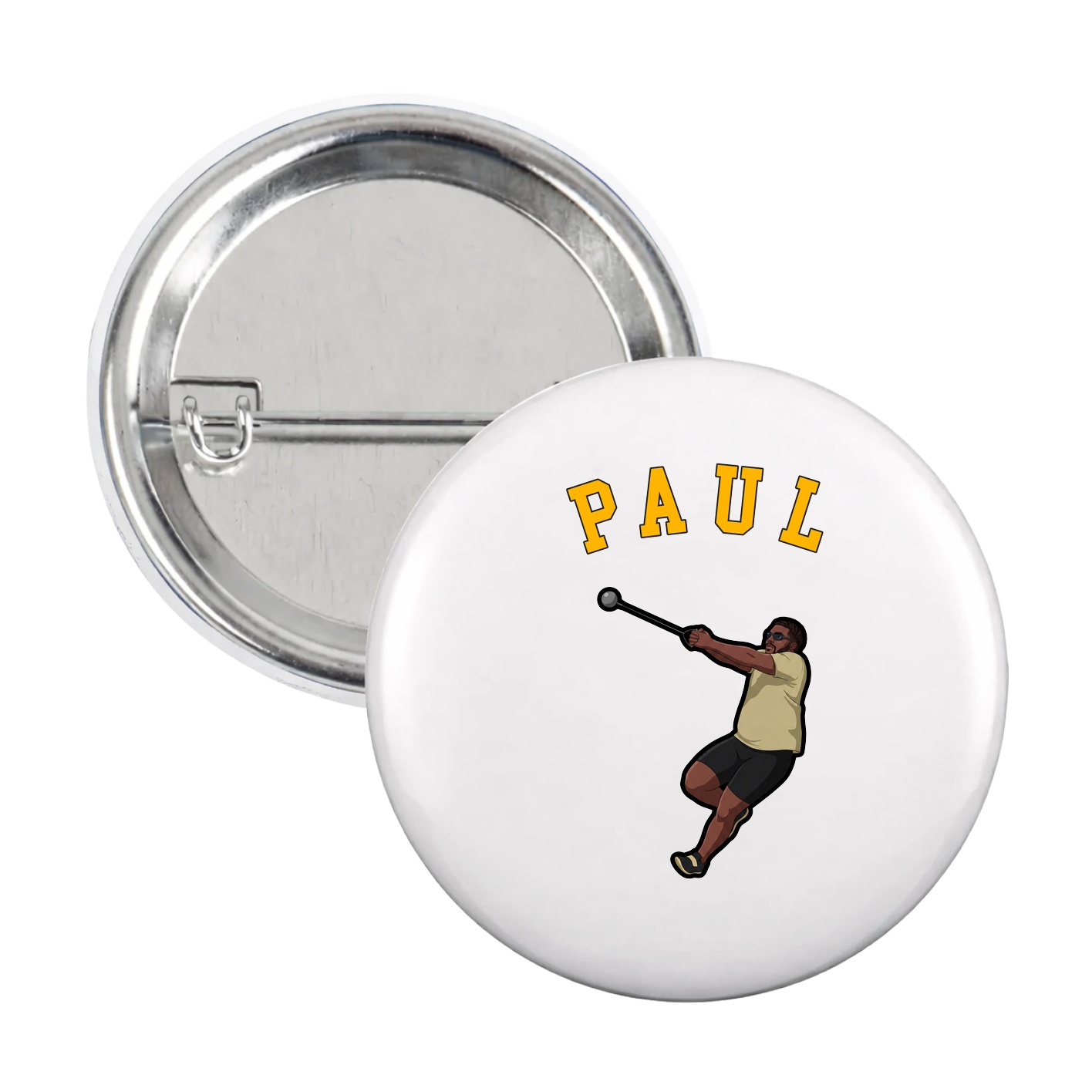Game Day Button — Shirsey Arch in White