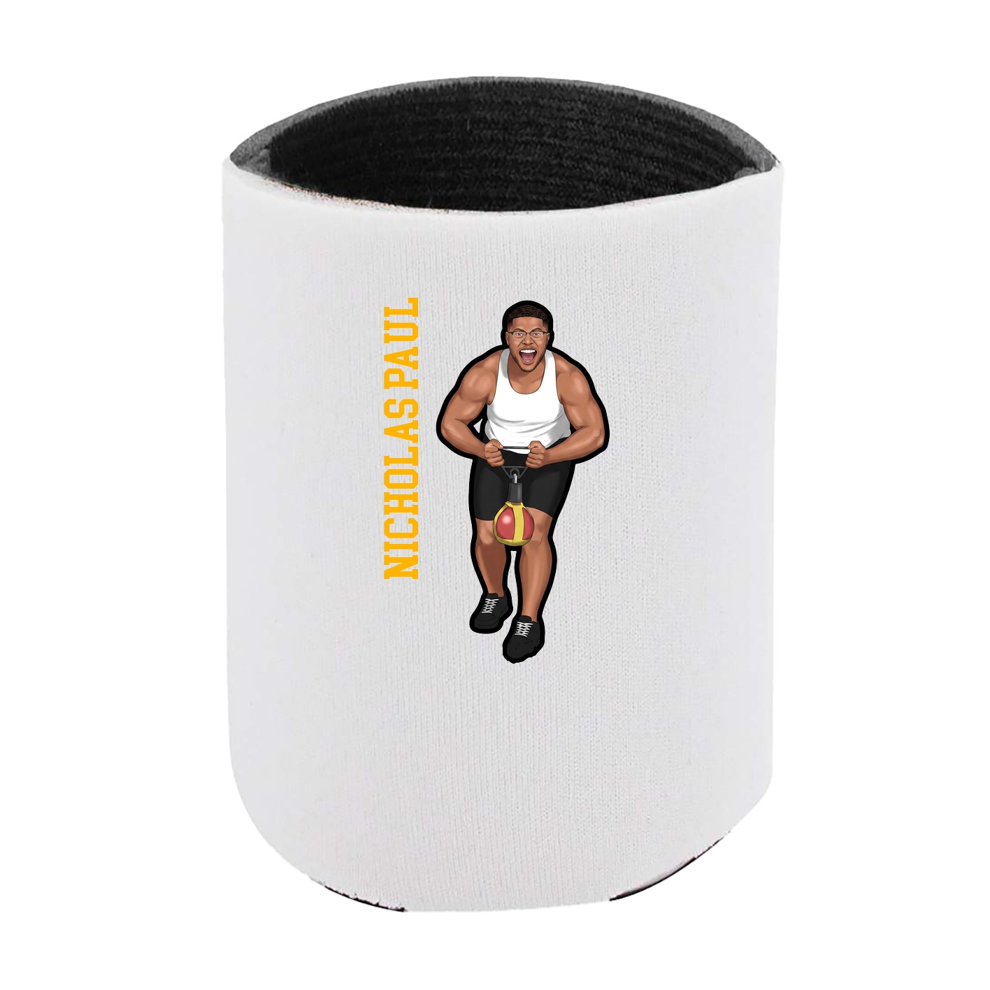 Can Holder — Name Vertical in White
