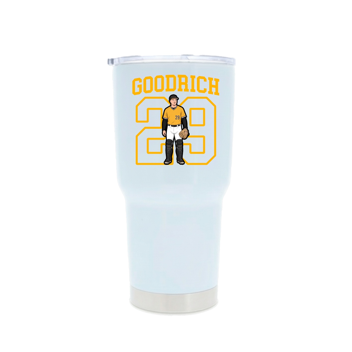 30oz Stainless Steel Tumbler — Shirsey in White