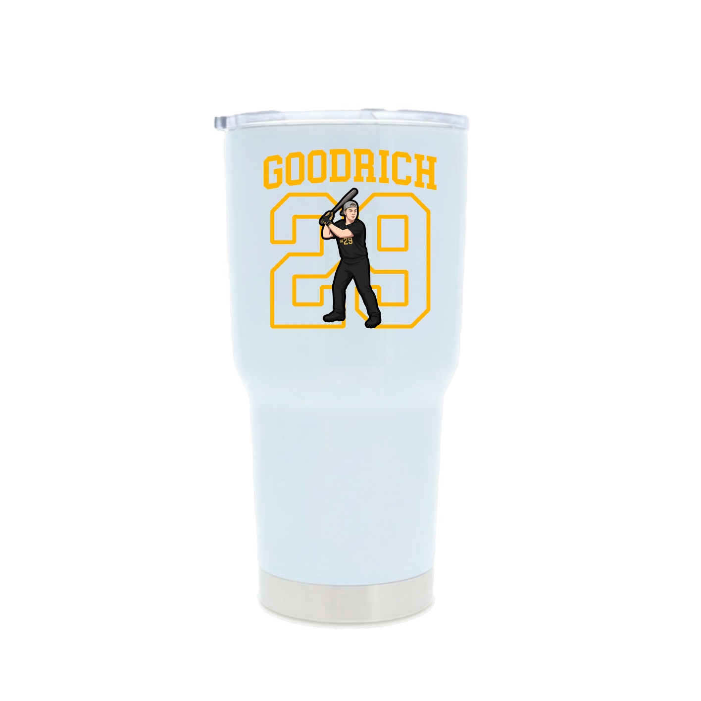 30oz Stainless Steel Tumbler — Shirsey in White