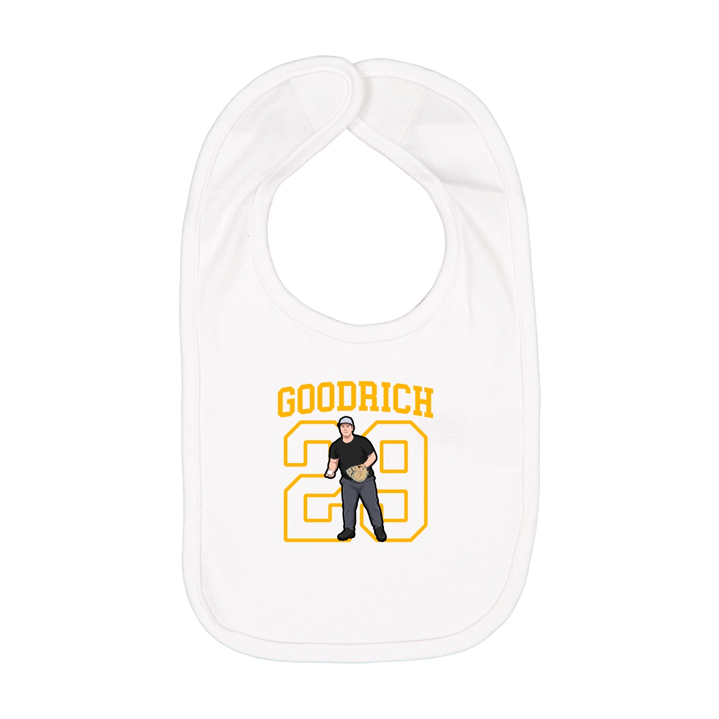 Infant Bib — Shirsey in White