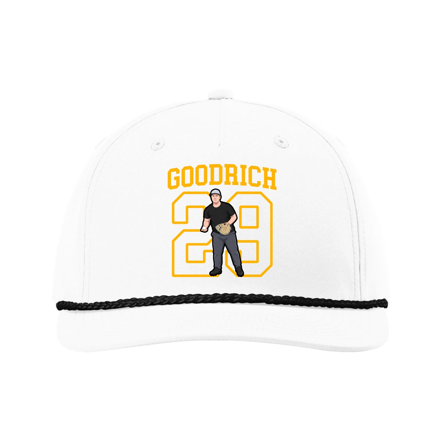 Five-Panel Classic Rope Cap — Shirsey in White