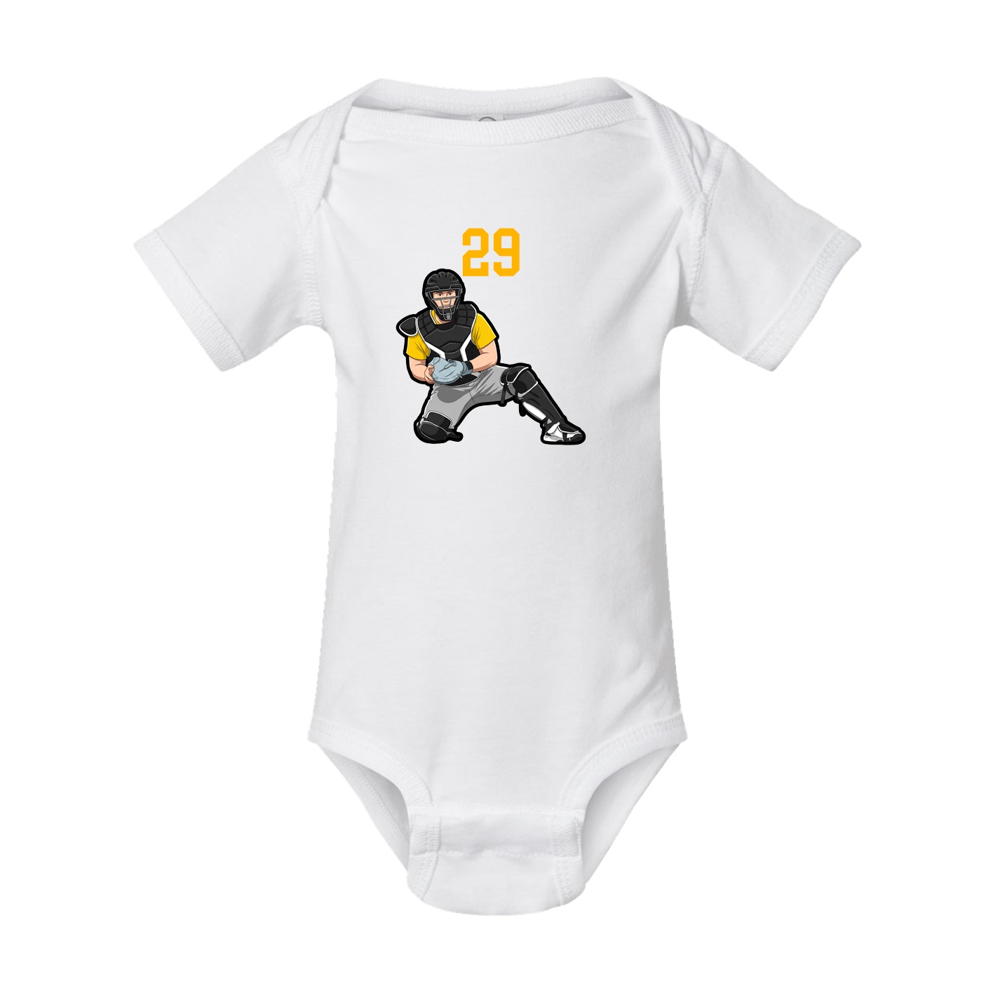 Baby Onesie — Number Top in White