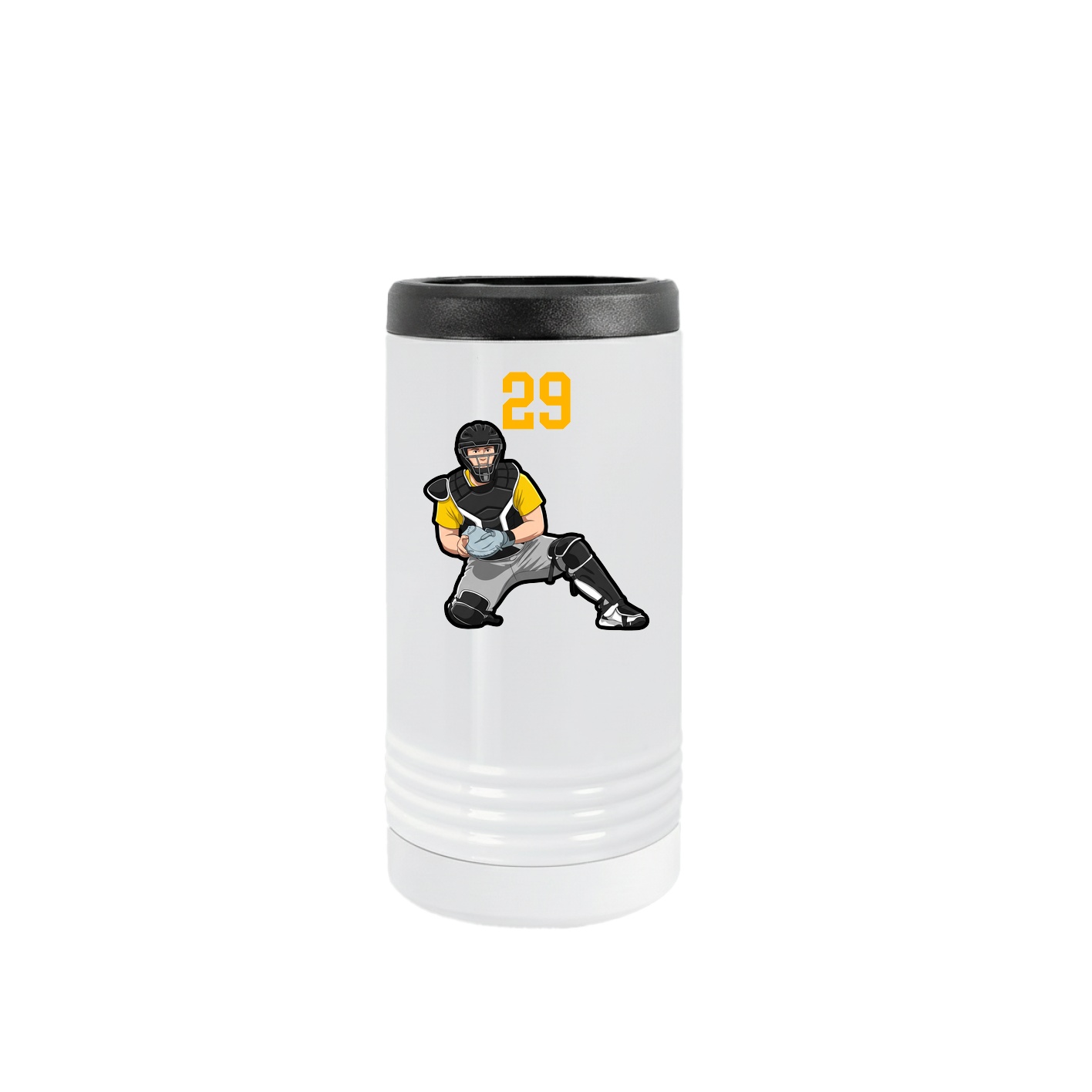 Slim Beverage Holder — Number Top in White