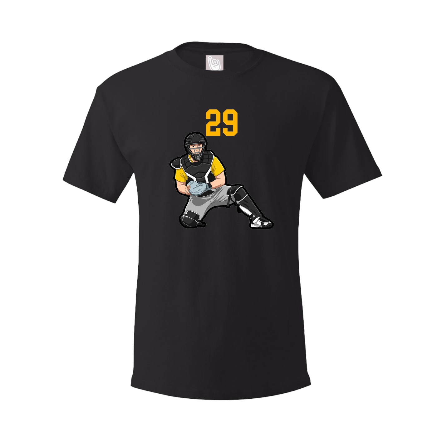 Youth Tee — Number Top in Black
