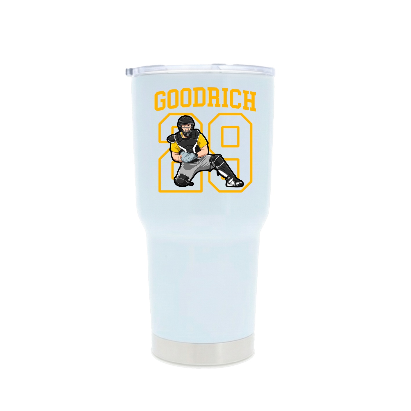 30oz Stainless Steel Tumbler — Shirsey in White