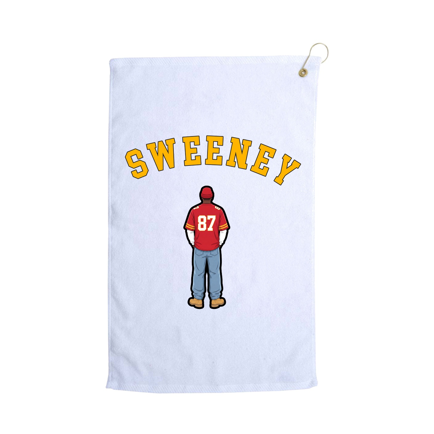 Golf Towel — Shirsey Arch in White