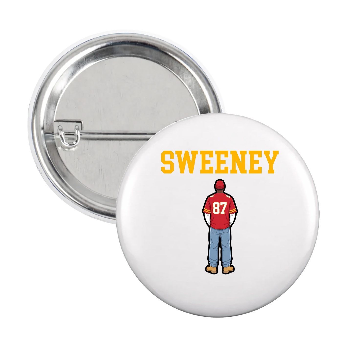 Game Day Button — Shirsey in White