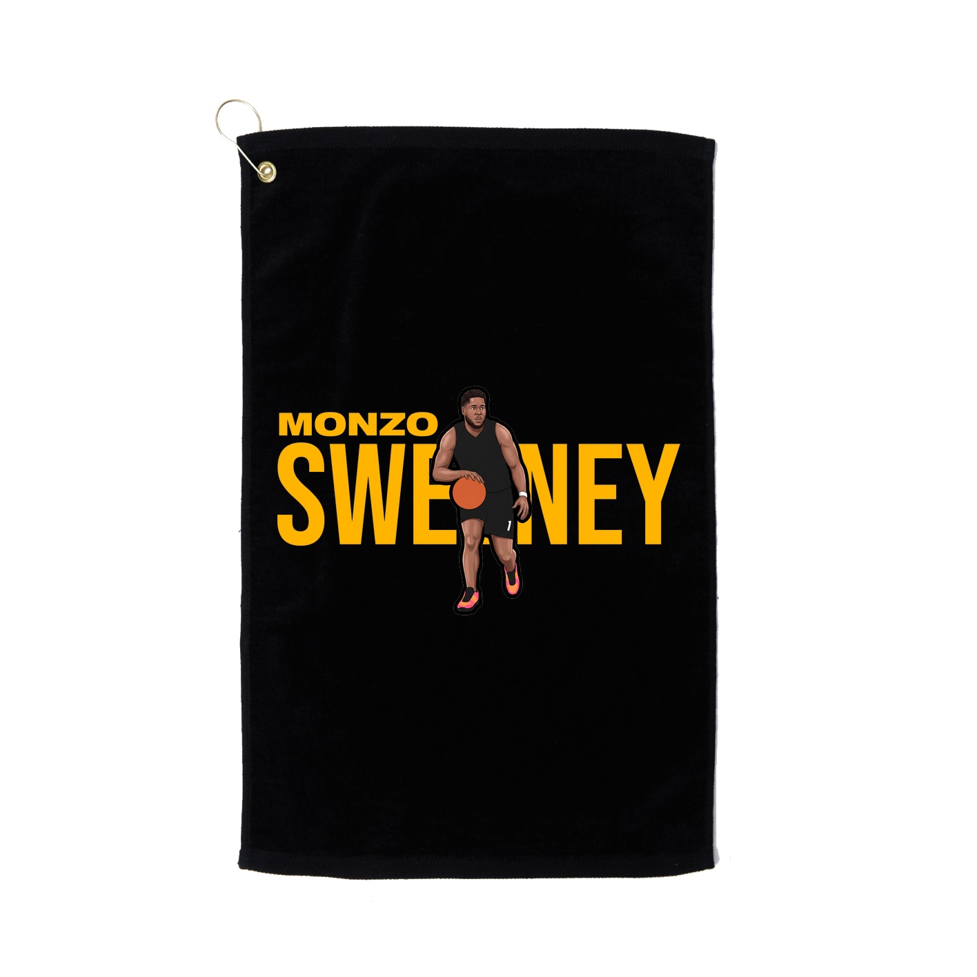 Golf Towel — Player Name in Black