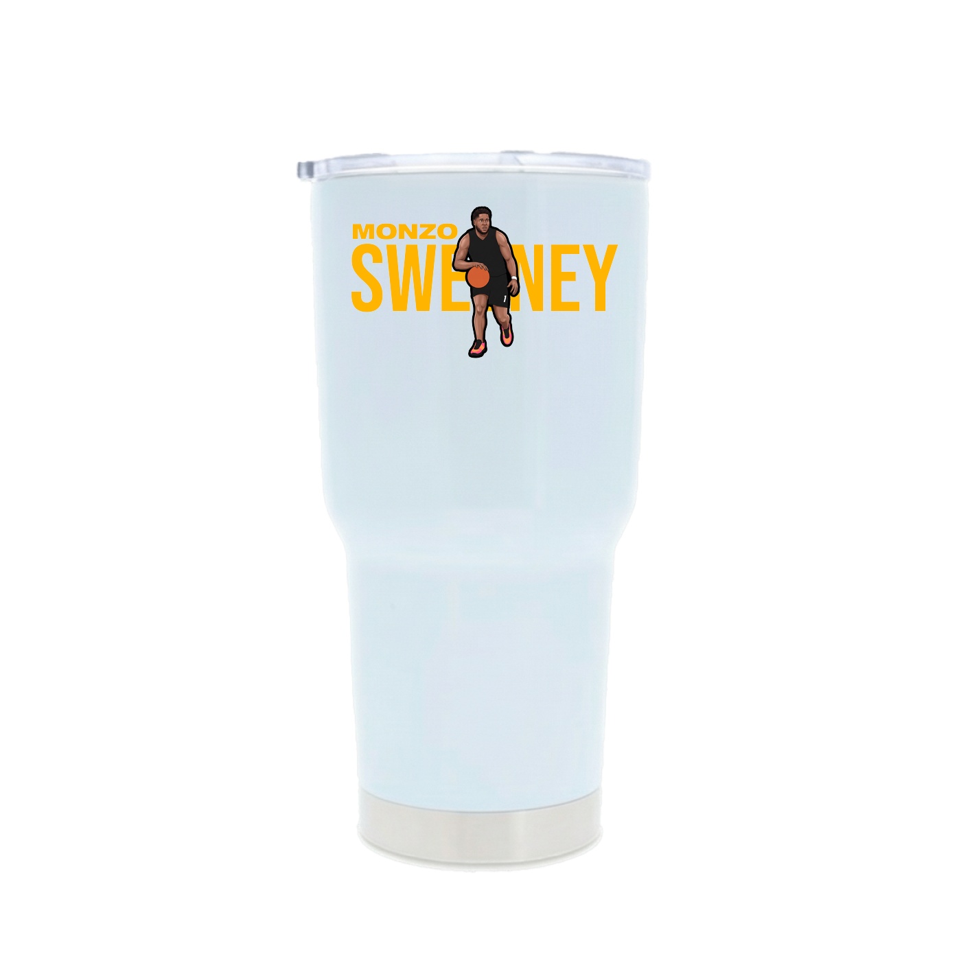 30oz Stainless Steel Tumbler — Player Name in White