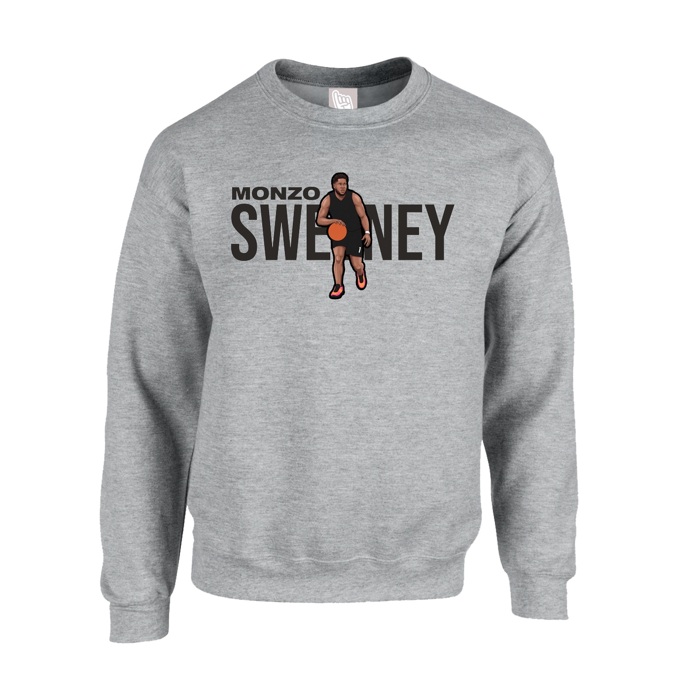 Fleece Crew — Player Name in Grey