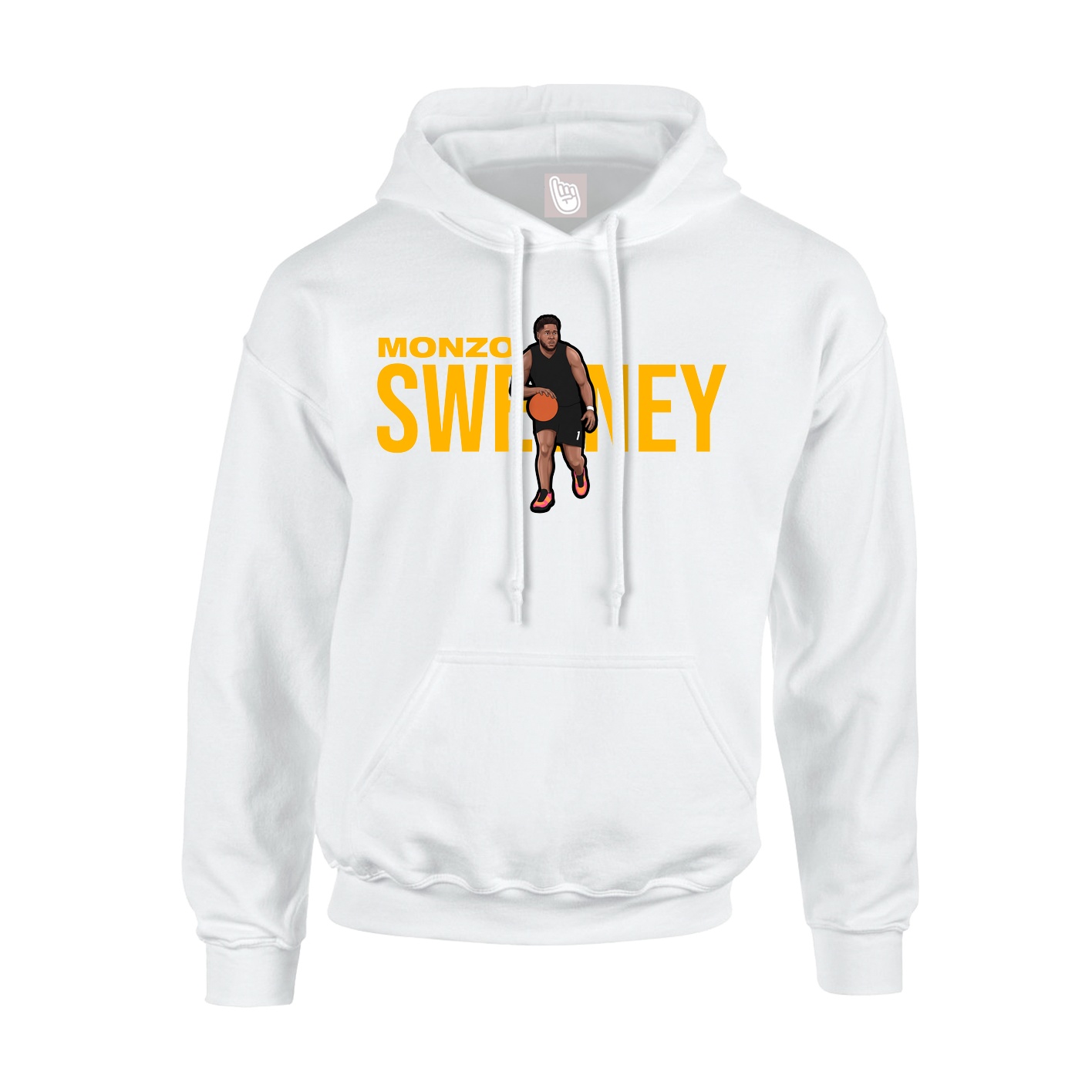 Youth Hoodie — Player Name in White