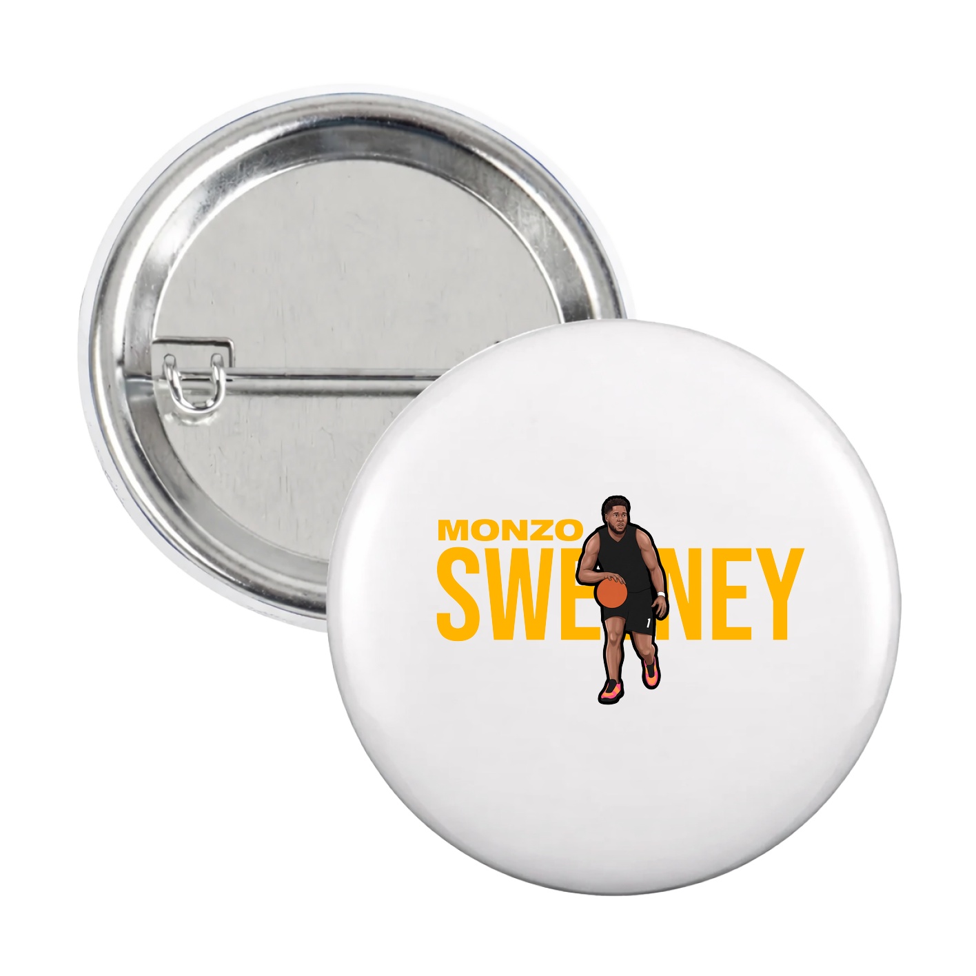 Game Day Button — Player Name in White