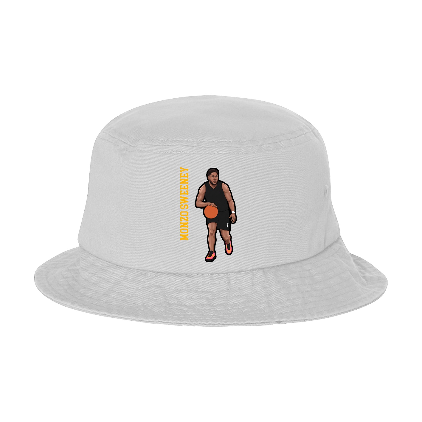 Bucket Cap — Name Vertical in White