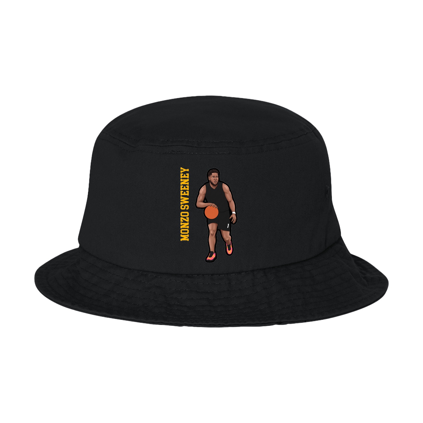 Bucket Cap — Name Vertical in Black