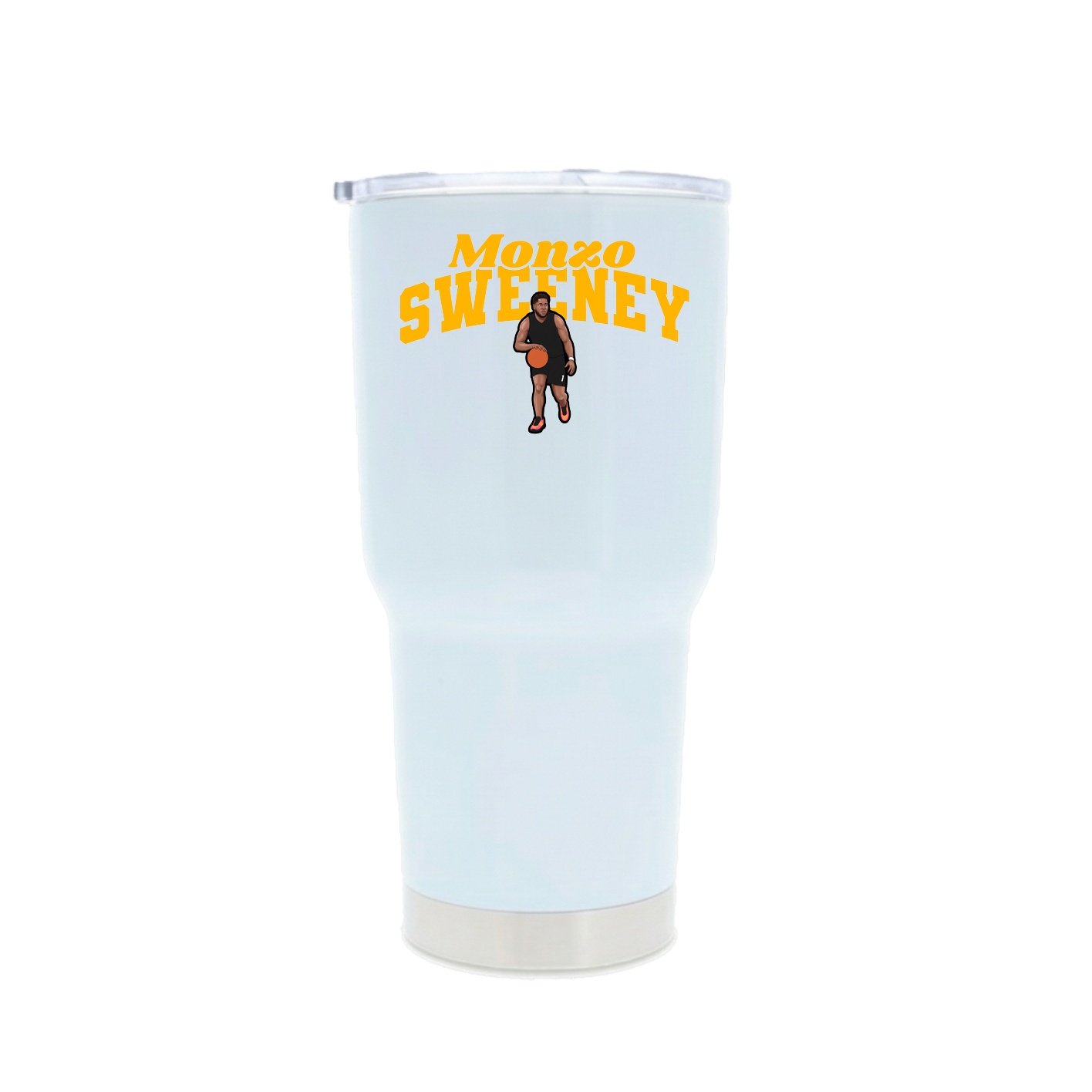 30oz Stainless Steel Tumbler — Signature Arch in White