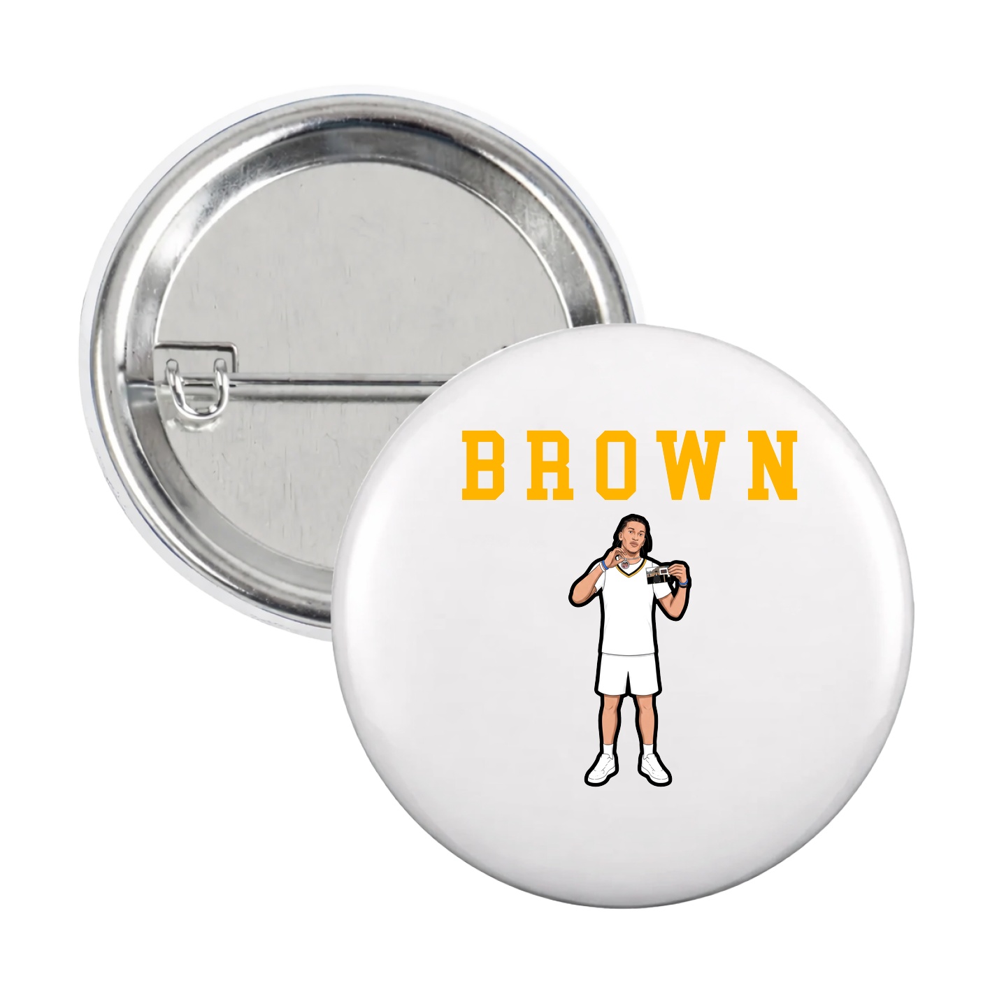 Game Day Button — Shirsey in White