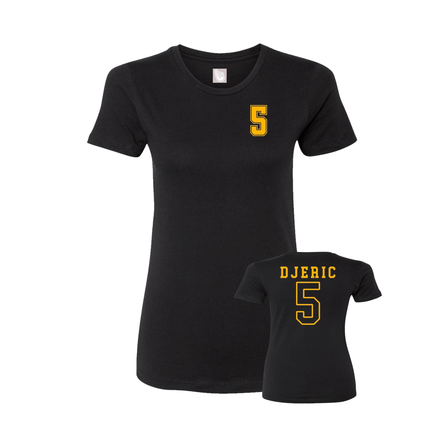Womens Tee — Chest Back in Black
