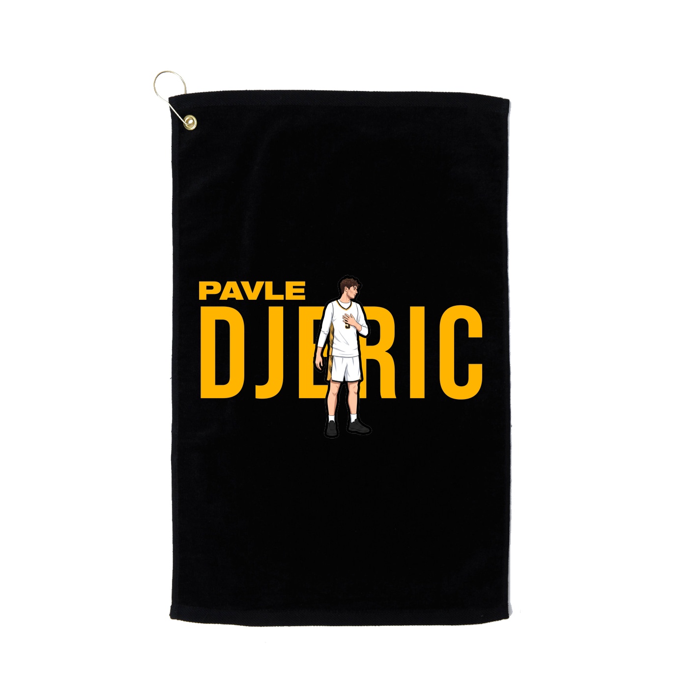Golf Towel — Player Name in Black