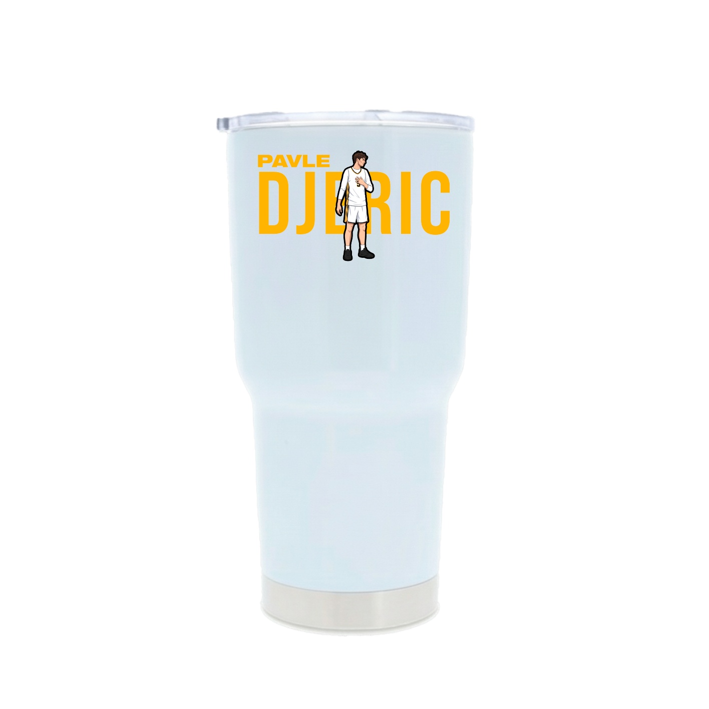 30oz Stainless Steel Tumbler — Player Name in White