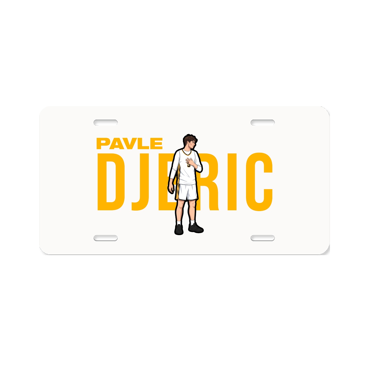 License Plate — Player Name in Classic