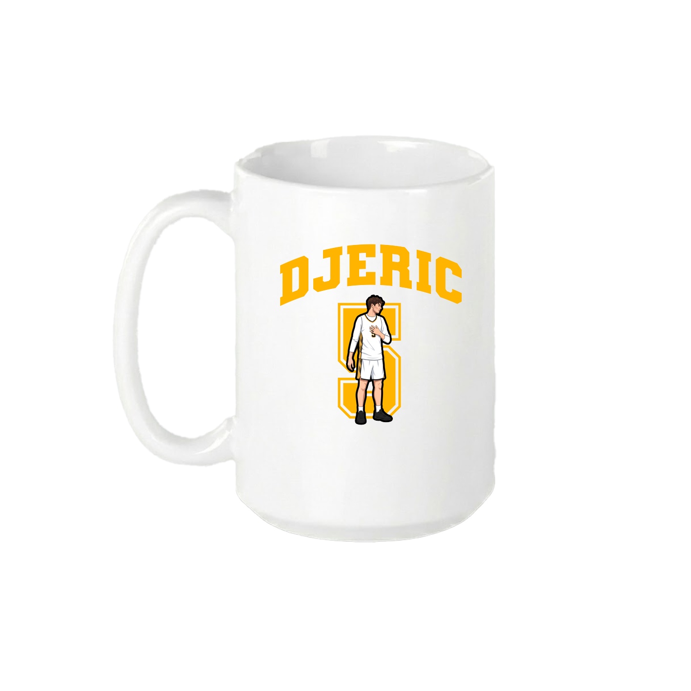 15oz Coffee Mug — Number in White