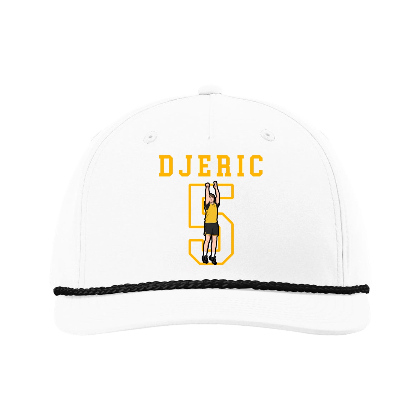 Five-Panel Classic Rope Cap — Shirsey in White