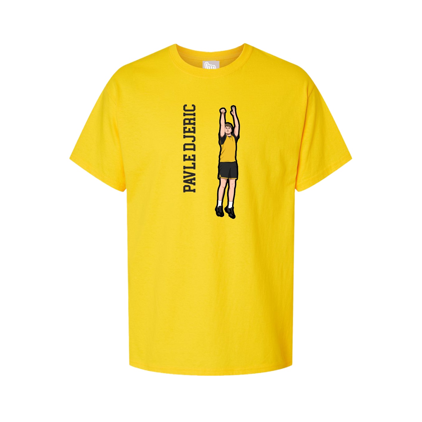 Tee — Name Vertical in Gold