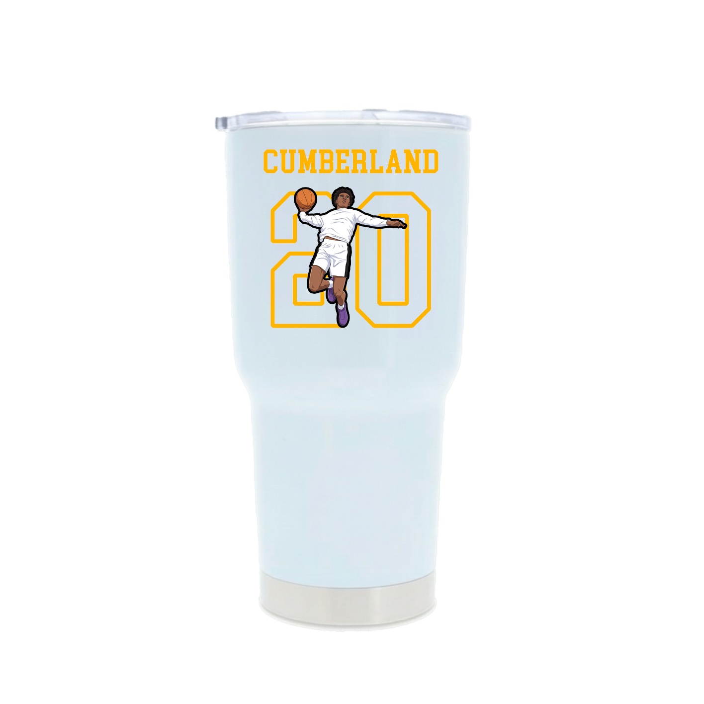 30oz Stainless Steel Tumbler — Shirsey in White