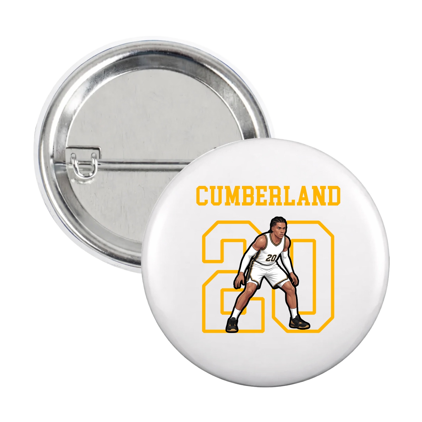 Game Day Button — Shirsey in White