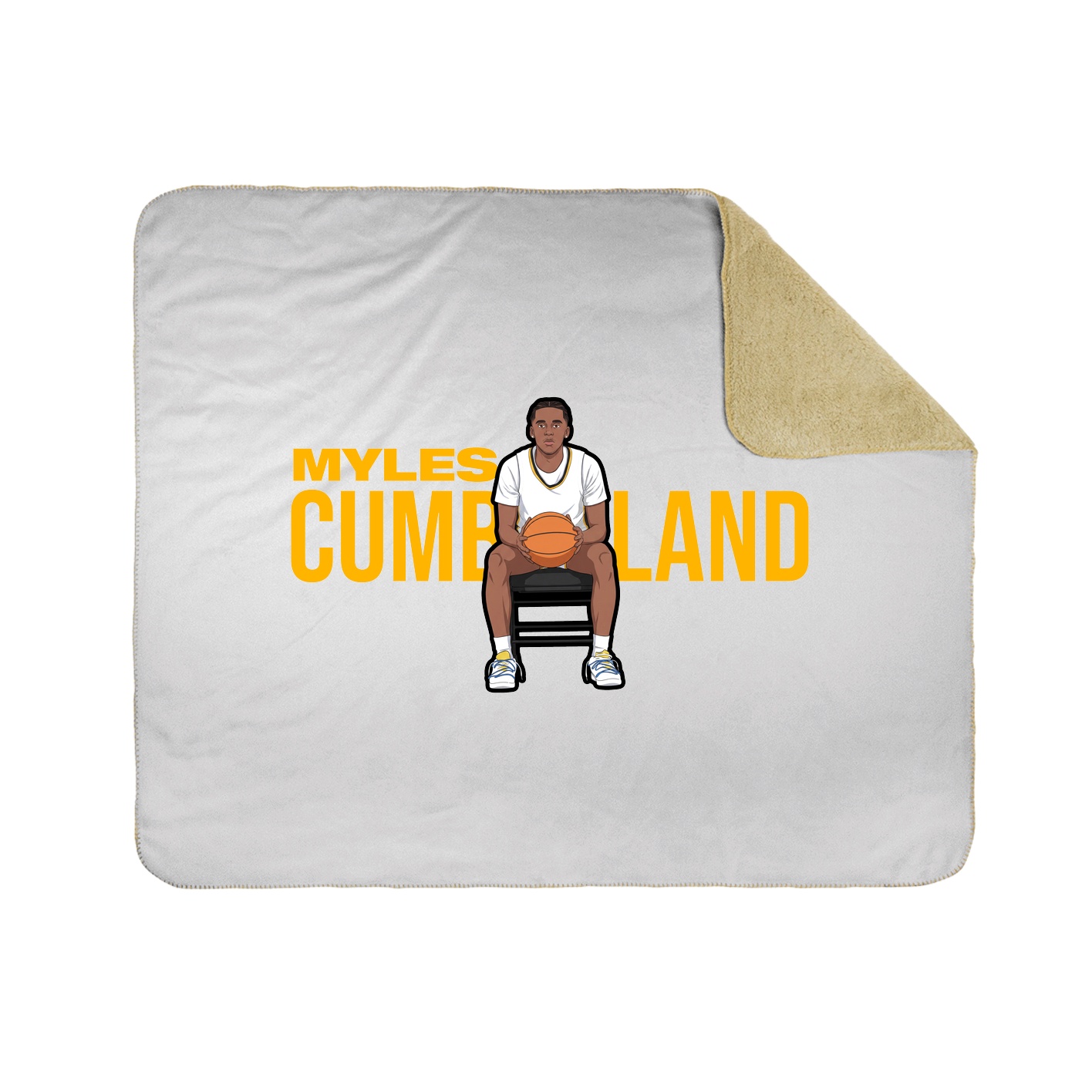 Throw Blanket — Player Name in White