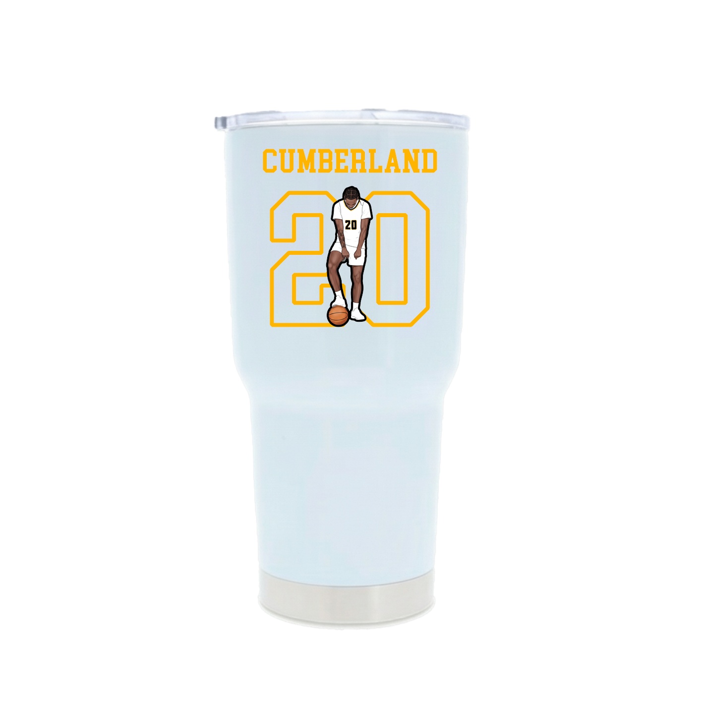 30oz Stainless Steel Tumbler — Shirsey in White