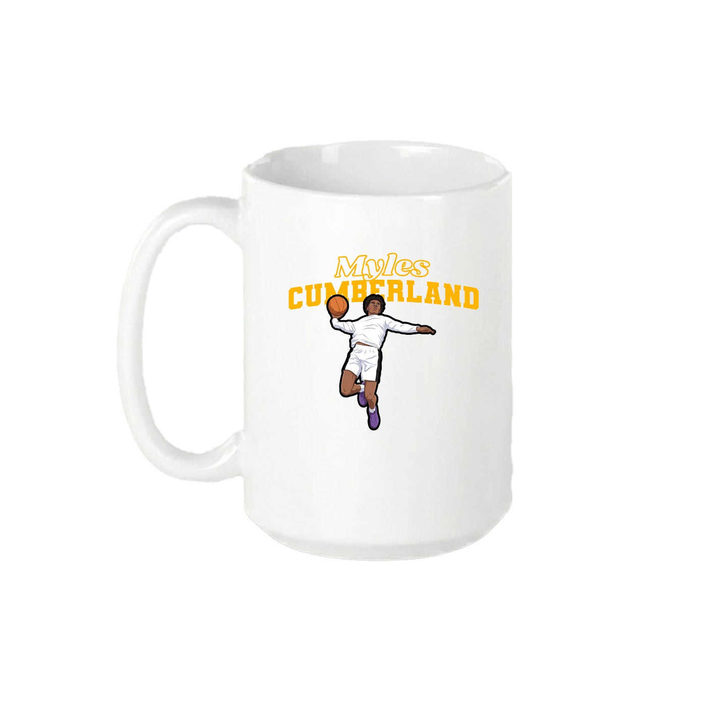 15oz Coffee Mug — Name Arch in White
