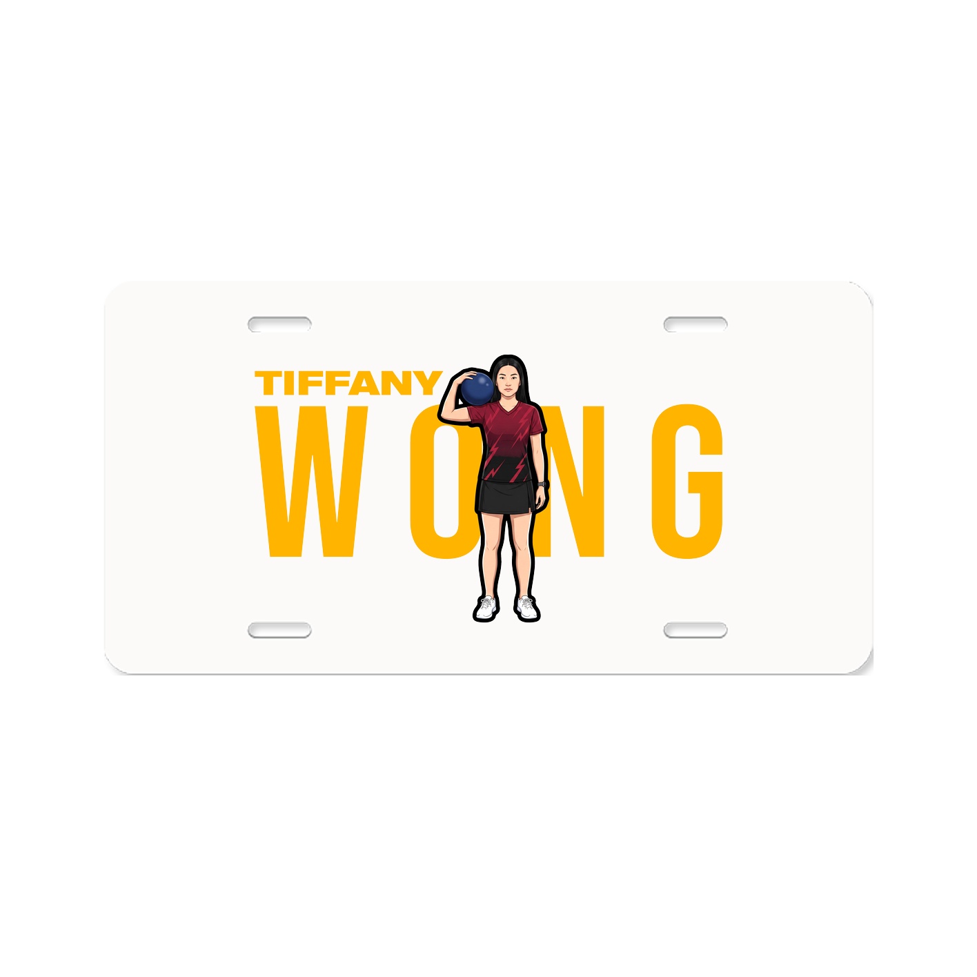 License Plate — Player Name in Classic