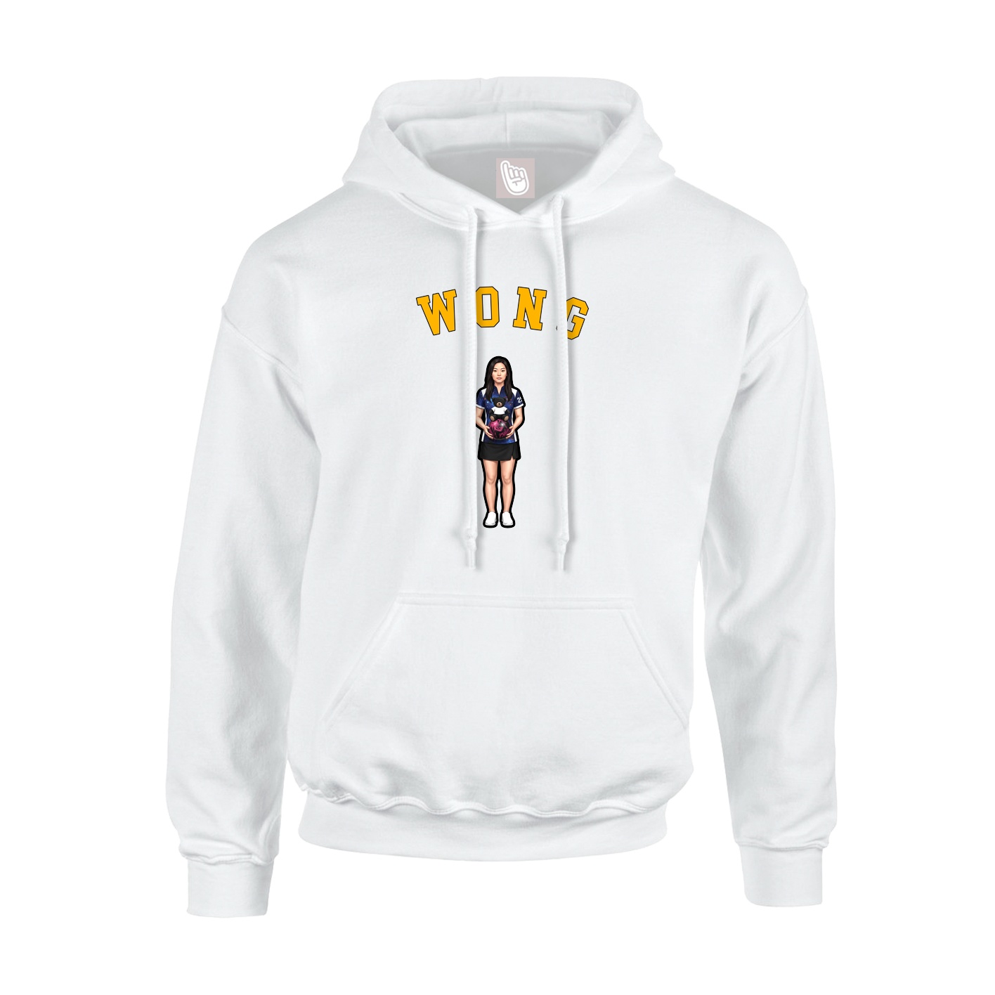 Hoodie — Shirsey Arch in White
