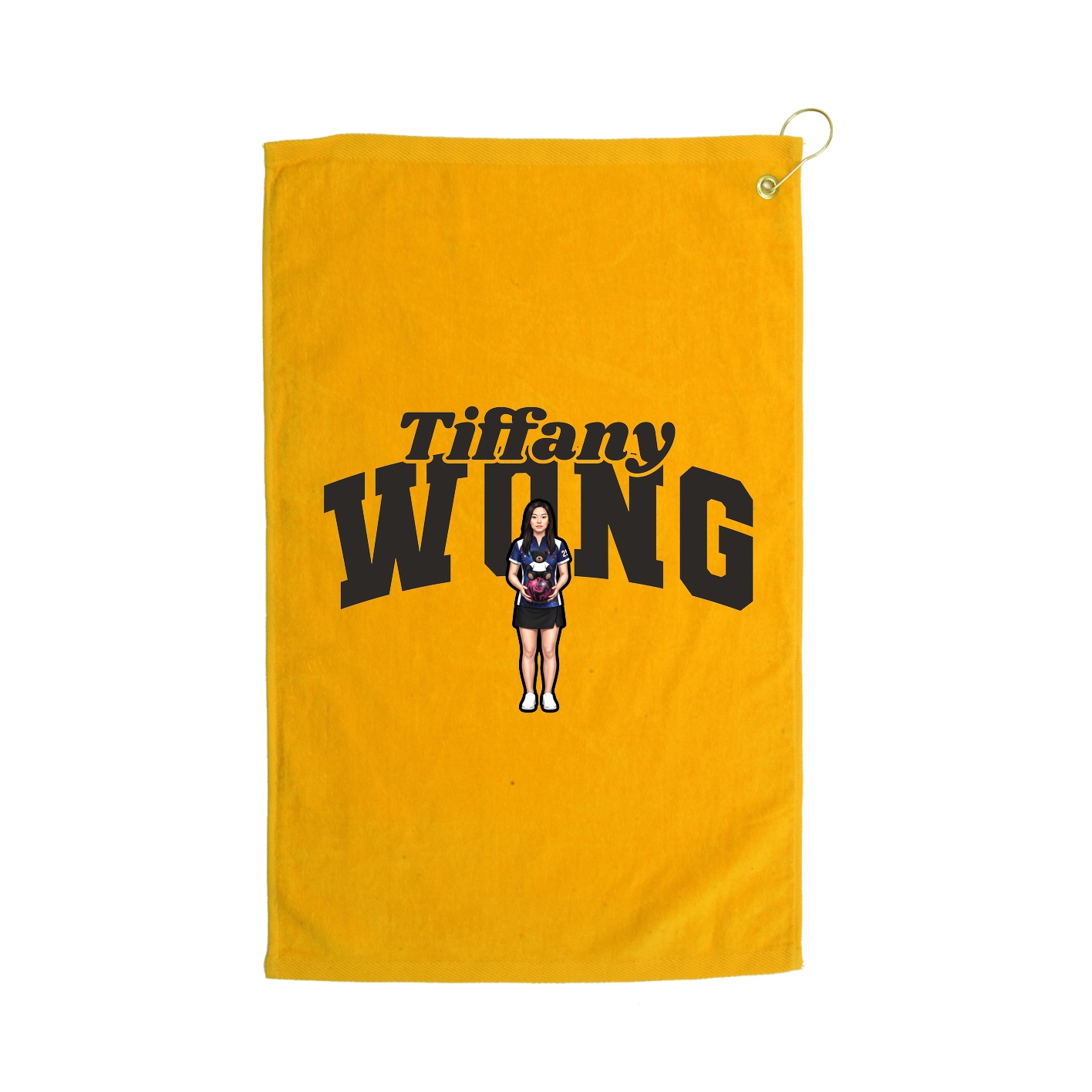 Golf Towel — Signature Arch in Gold