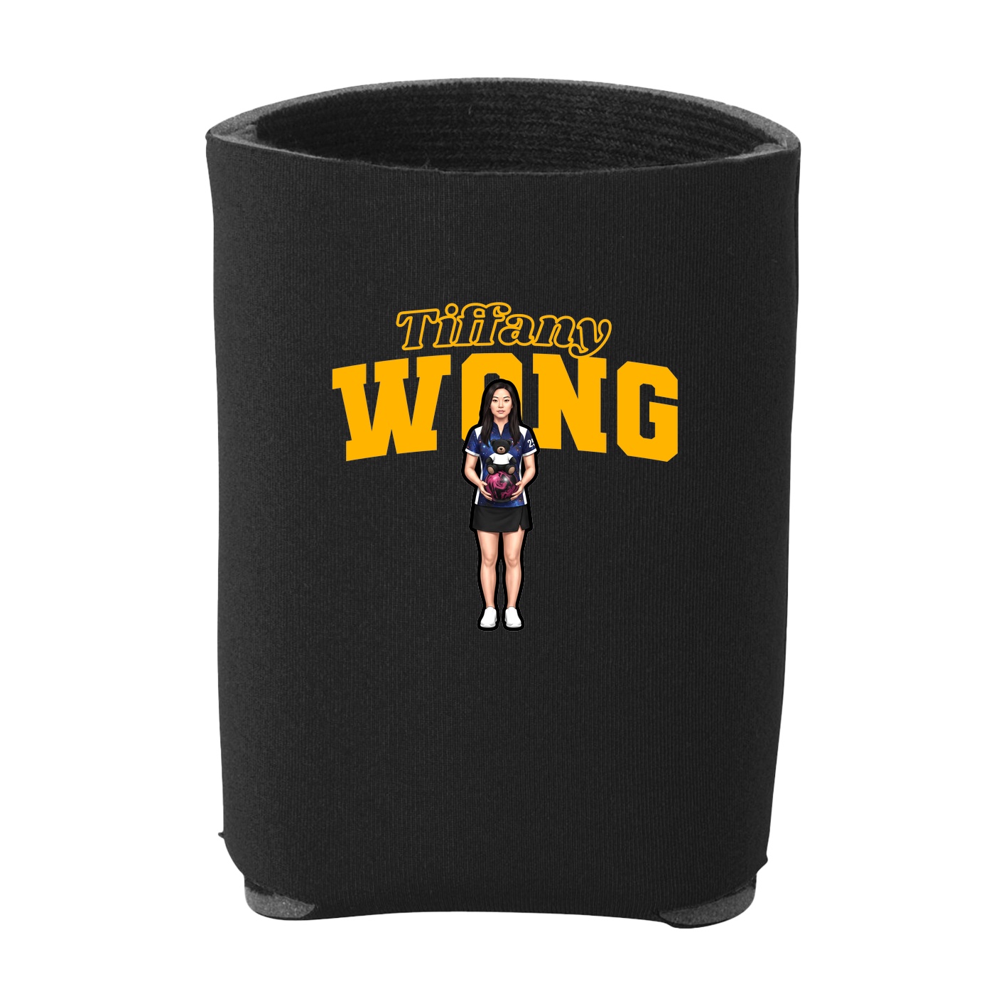 Can Holder — Name Arch in Black