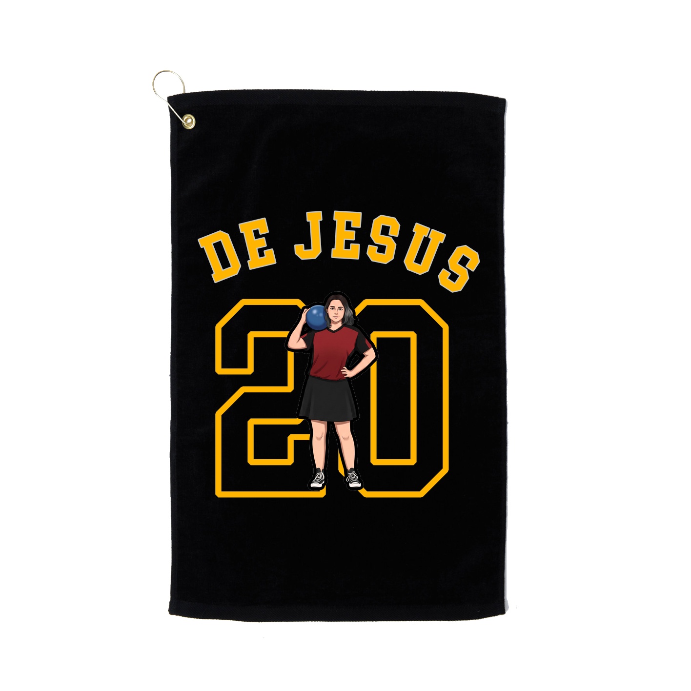 Golf Towel — Shirsey Arch in Black