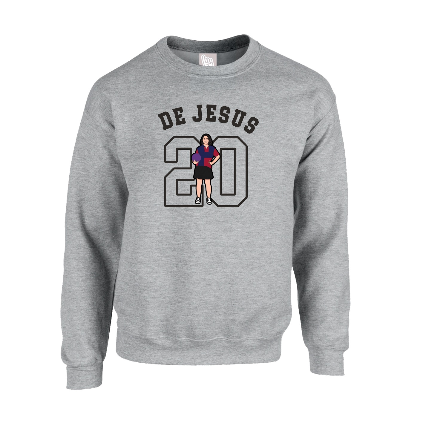 Fleece Crew — Shirsey Arch in Grey