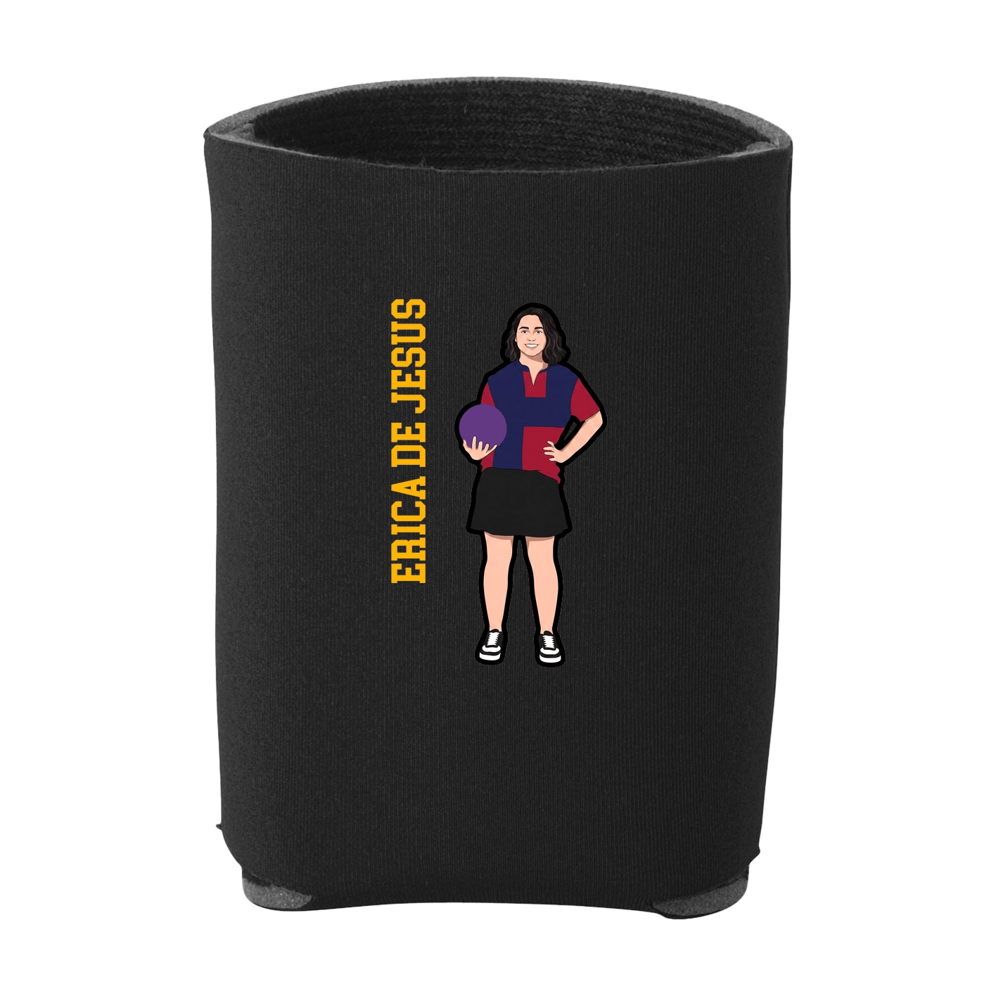 Can Holder — Name Vertical in Black