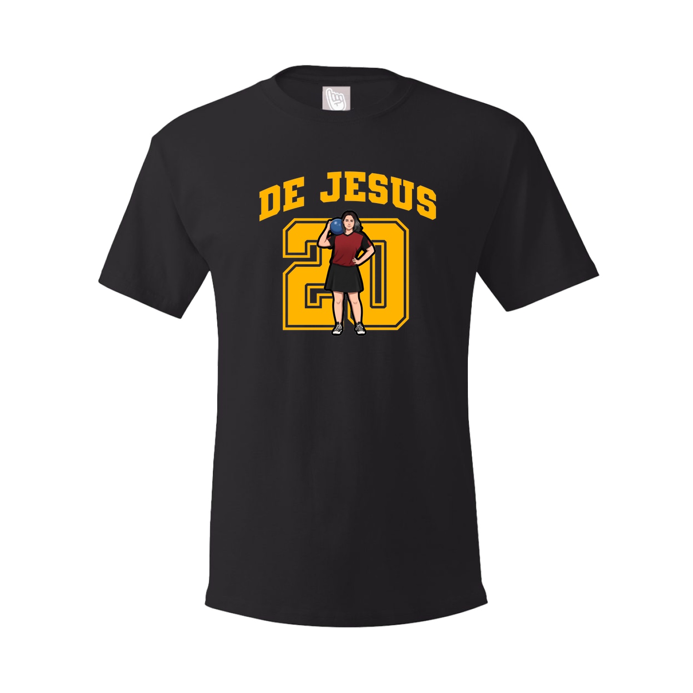 Youth Tee — Number in Black