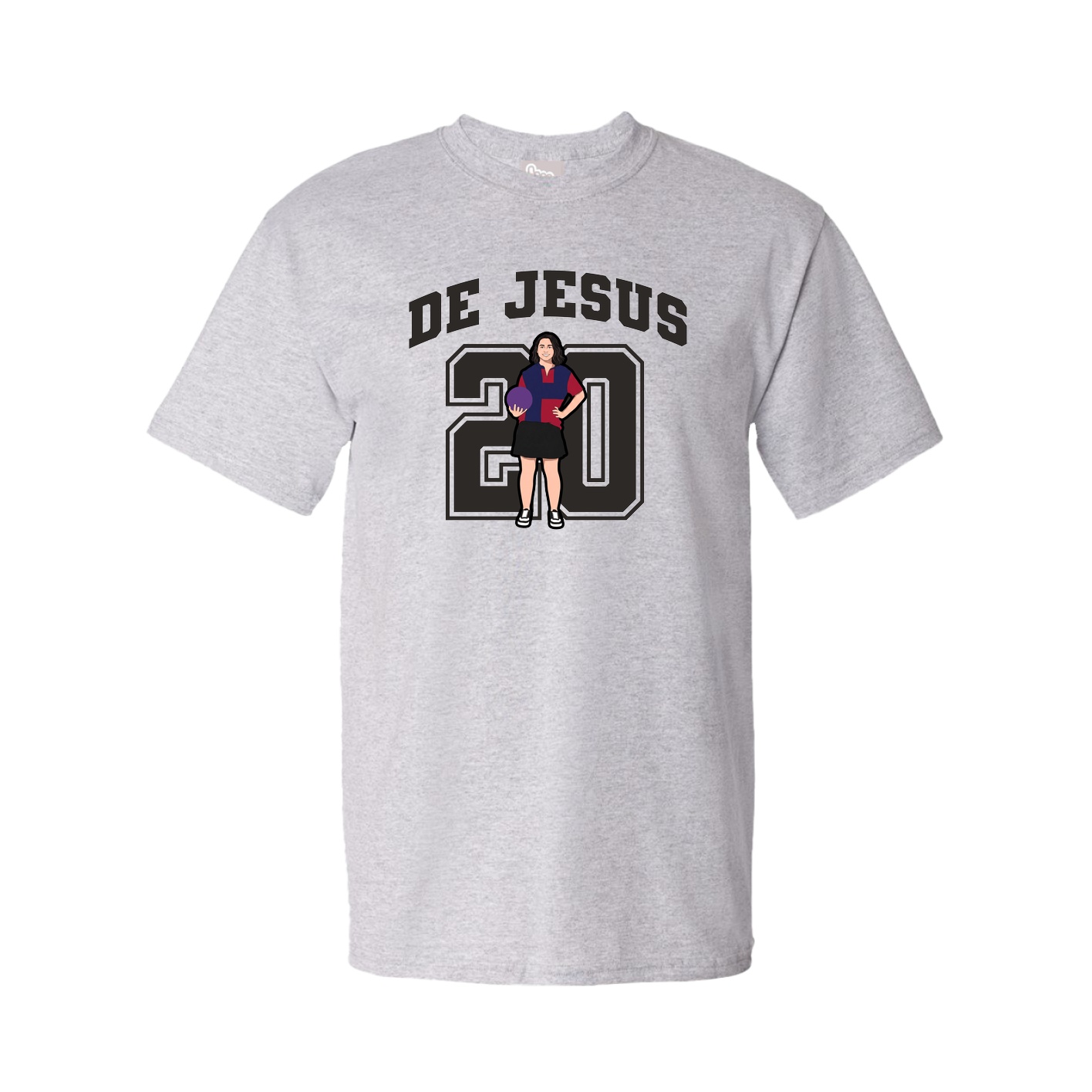 Youth Tee — Number in Grey