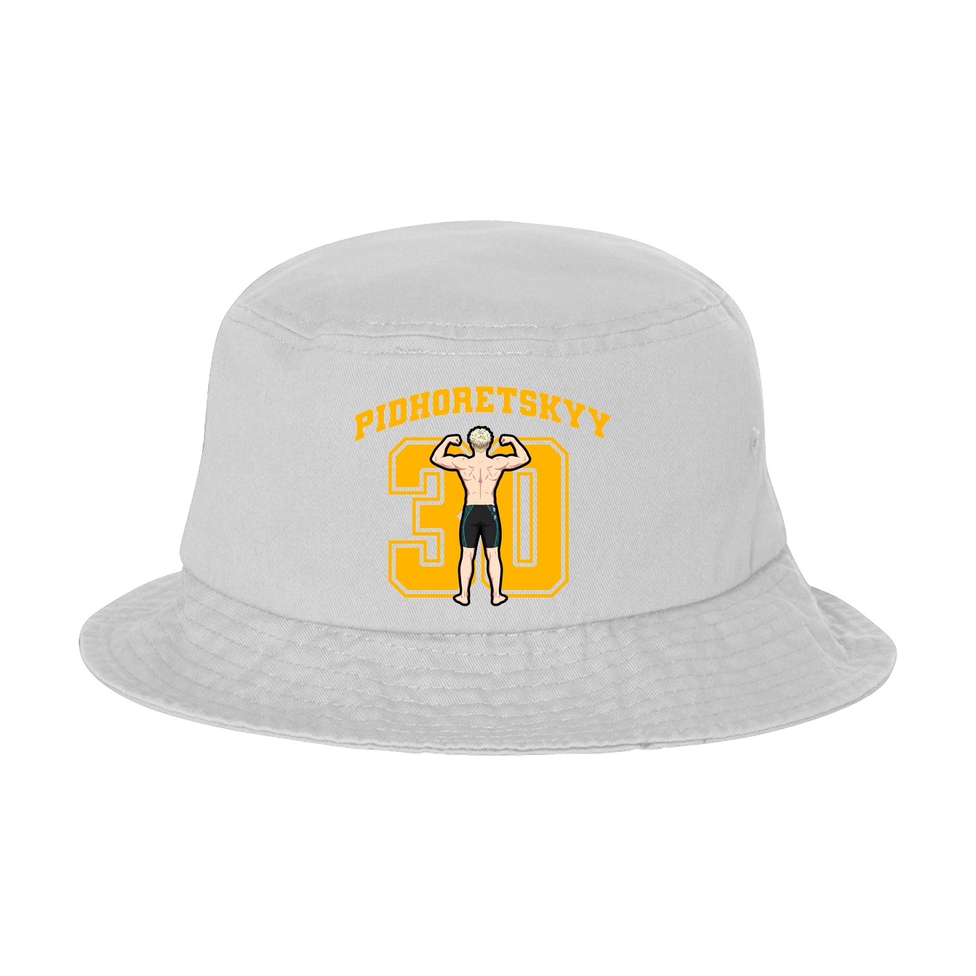 Bucket Cap — Number in White