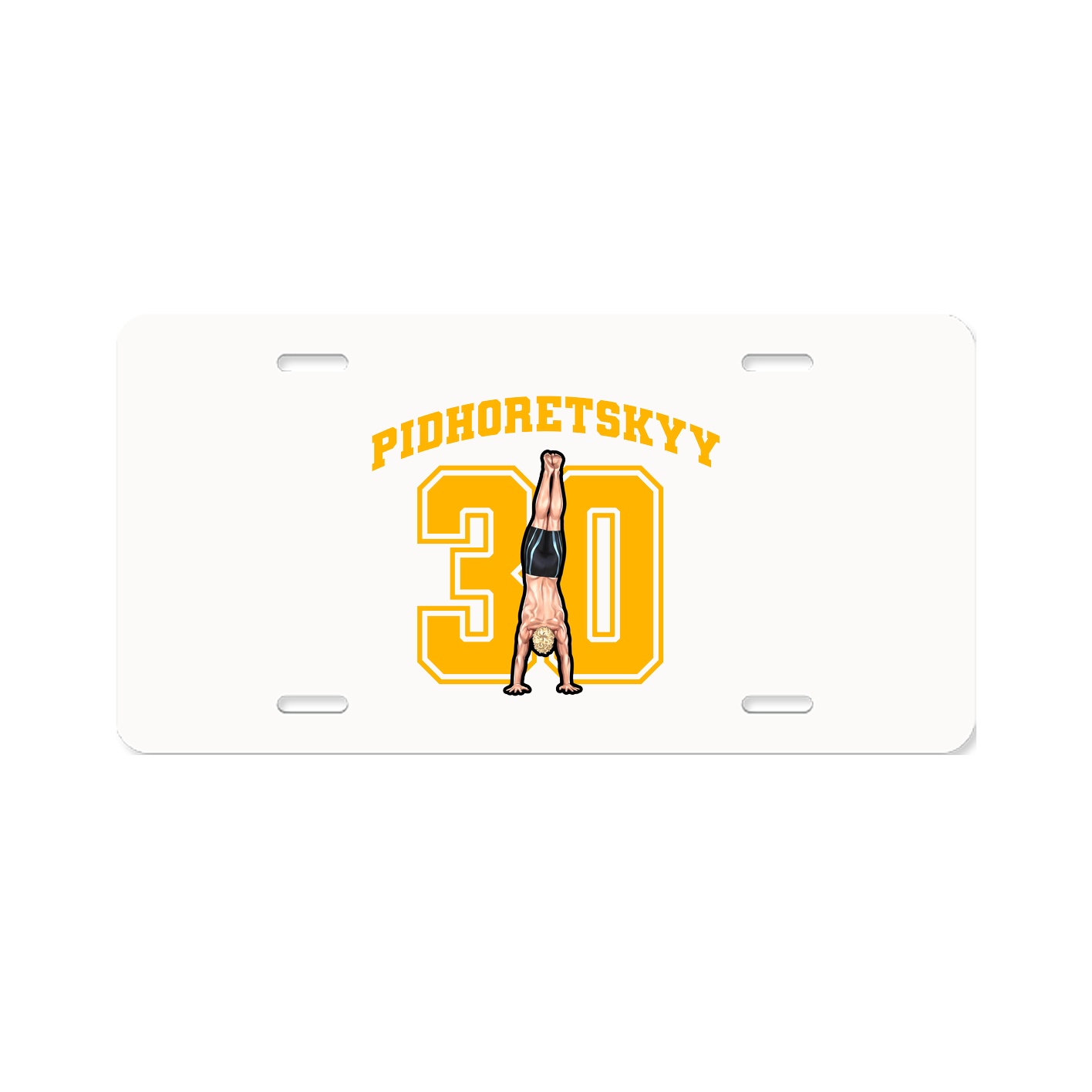 License Plate — Number in Classic